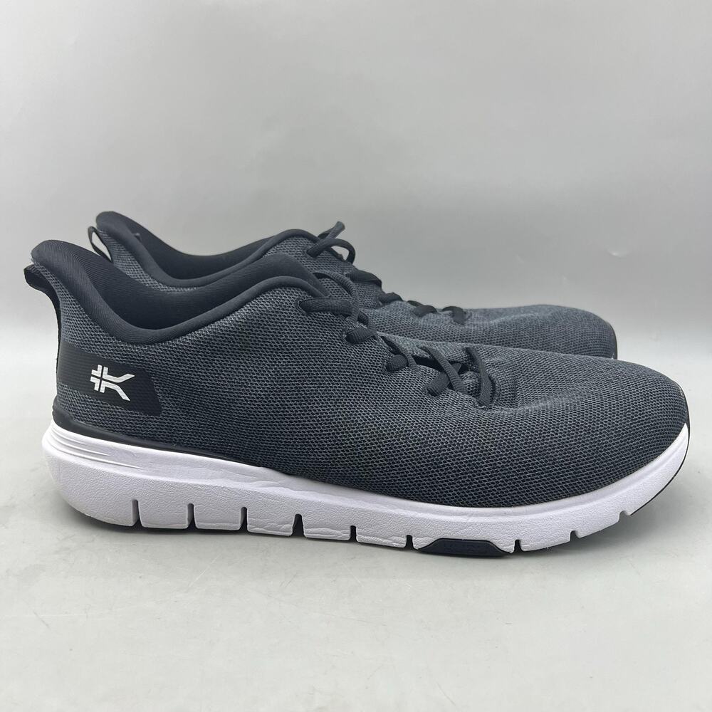 KURU Flex Via Running Shoes Men Size 13 Wide Gray Mesh Comfort Cushion Sneakers